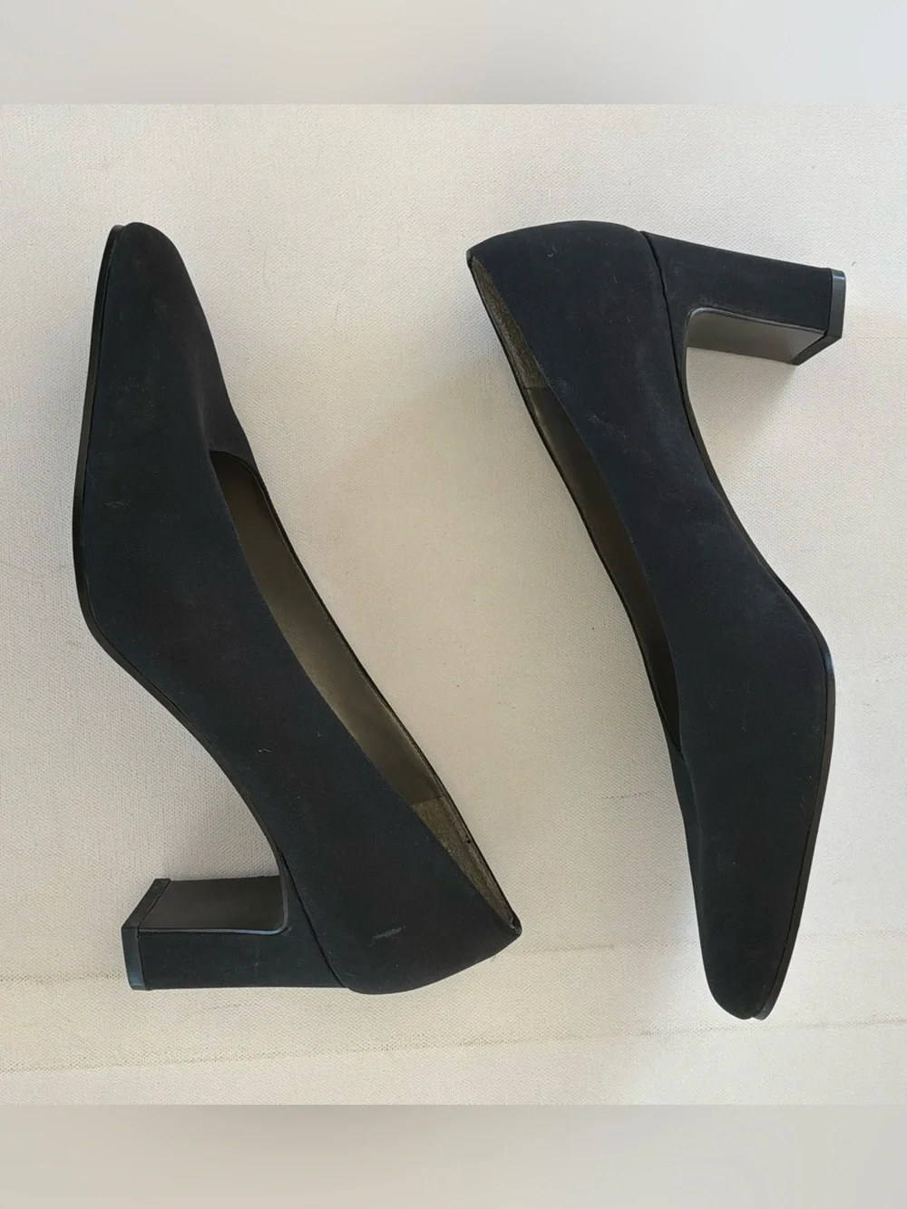 Bandolino Black Square Toe Block Heel Pumps Women’s Size 8.5M Classic Shoes